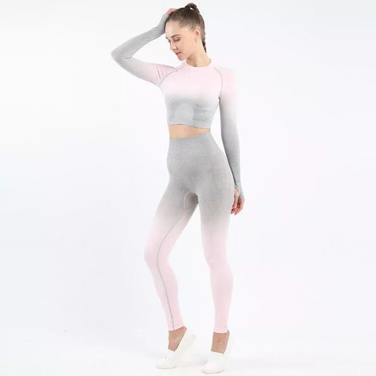 Long-sleeved Seamless Yoga Suit